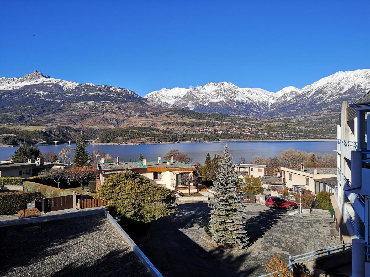 Studio Vue Sur Lac Et Montagne Savines Exterior photo
