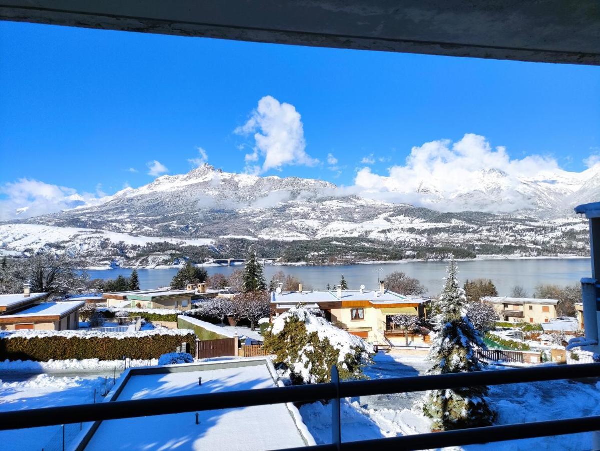 Studio Vue Sur Lac Et Montagne Savines Exterior photo